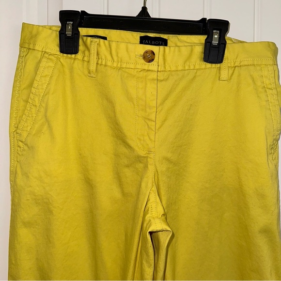Talbots relaxed chino pants women 4 yellow - Picture 3 of 13
